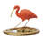 Elegant Ibis Reflection Figurine, Multicolor