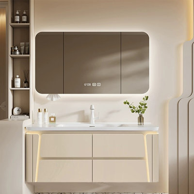 Simple light luxury bathroom cabinet