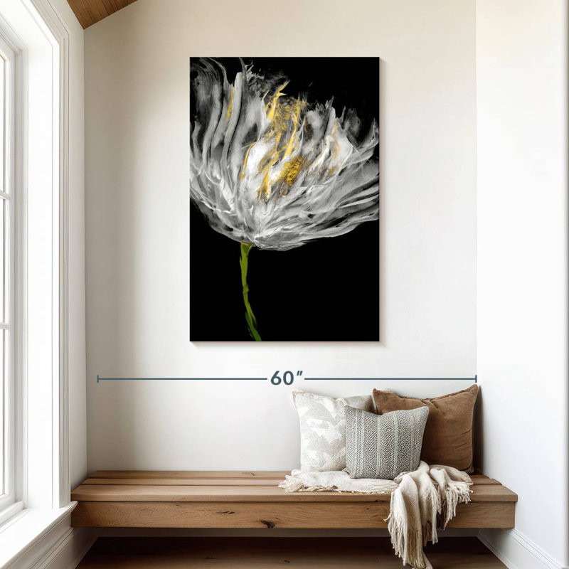 Avery Tulips On Black I, 45" H x 30" W