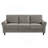 Classic Comfort Sofa Durable Brown Chenille Upholstery Rolled Arms Living Room Furniture 1Pc