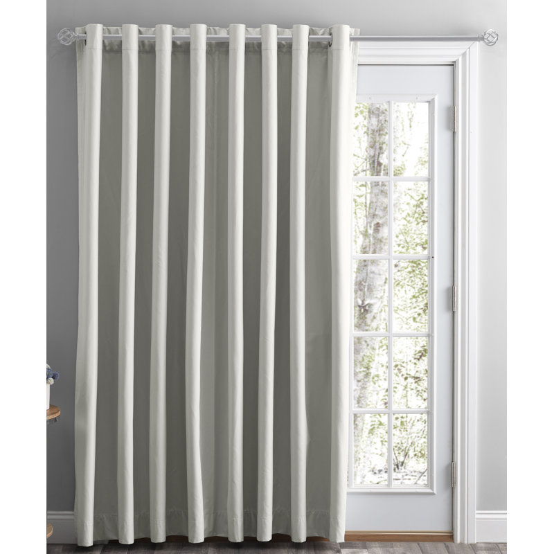 Helgha Blackout Curtain Single Panel, Bone