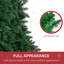 Demi-arbre de Noël artificiel 7 pi 7 pi avec 520 branches, conception à ouverture automatique, base en acier, décoration de Noël peu encombrante