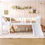 Lit mezzanine simple avec tablettes de rangement, lit mezzanine inférieur en bois massif avec lumières à DEL et garde-corps pleine longueur-2096145868
