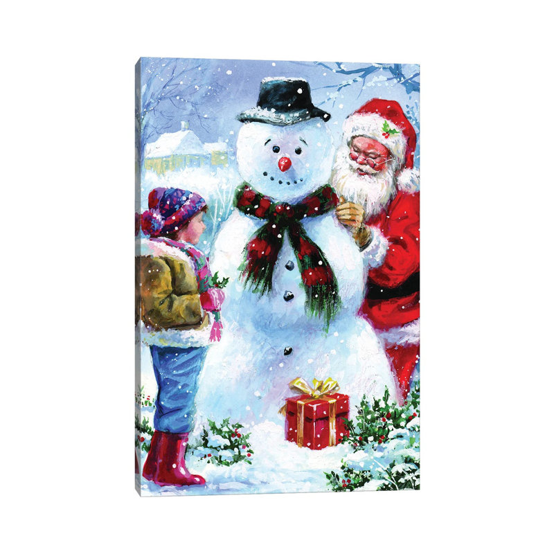 Joyful Santa by Jim Mitchell - Wrapped Canvas Print, 66.04 cm H x 45.72 cm W