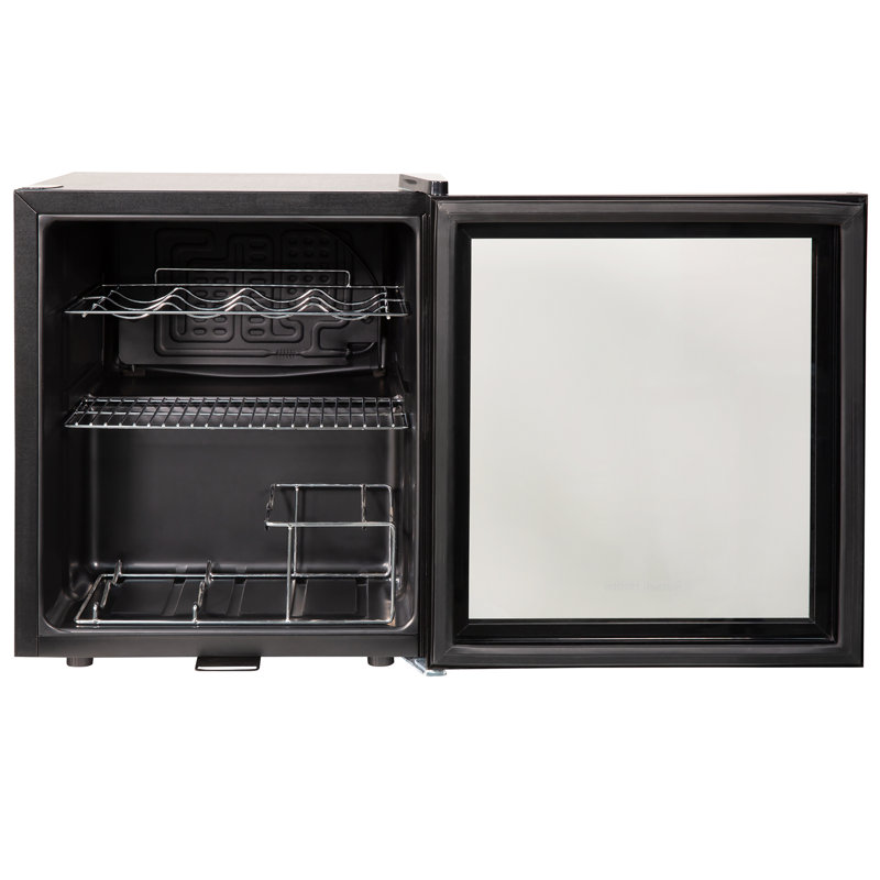 Russell Hobbs Rhgwc1b-c-lck 12 Bottle Lockable Wine Cooler In Black