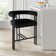 Colrain 24" Upholstered Velvet Solid Back Counter Stool