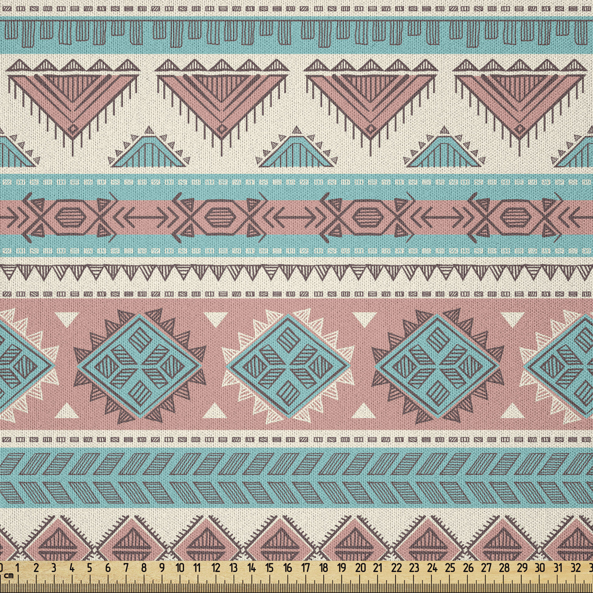 Tribal Aztec Pattern Faux Leather Sheet/printed Faux Leather 