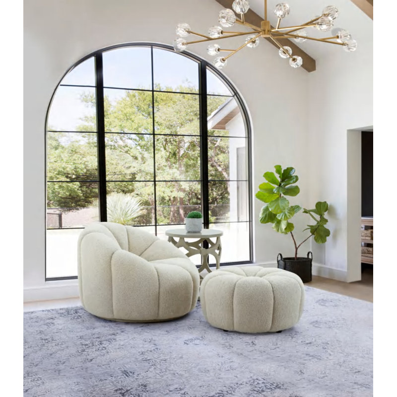 Fauteuil papasan en polyester l 38 po Chester