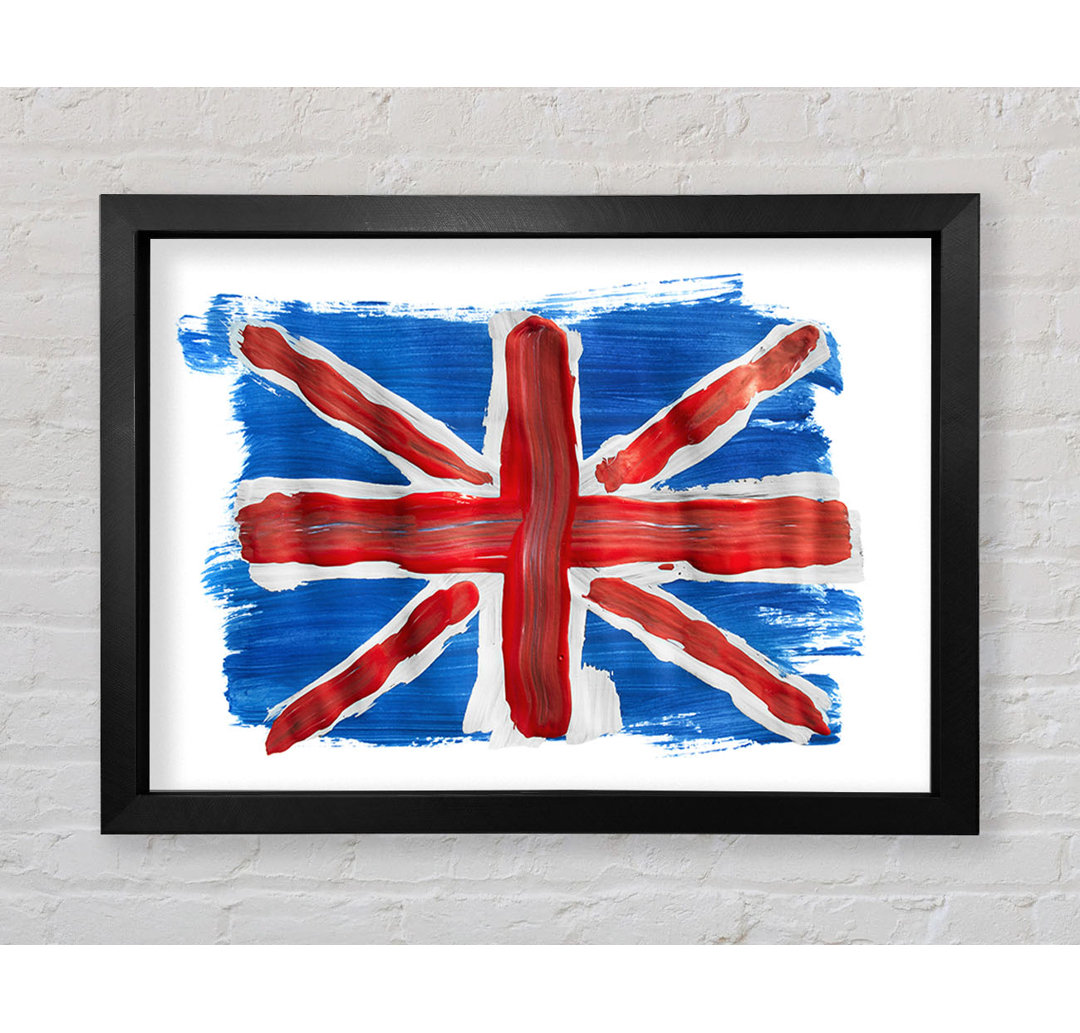 Union Jack Gemälde - Einzelner Bilderrahmen Kunstdrucke