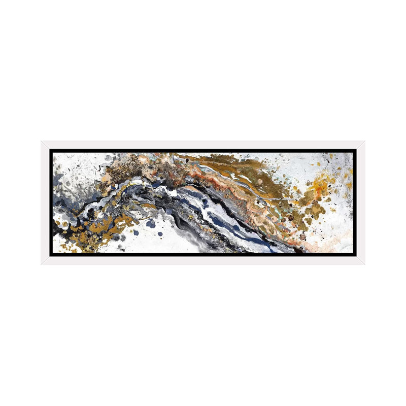 «Turbulence» par Patricia Pinto, impression sur toile tendue, H 20 po x l 60 po x P 1,5 po, Toile blanche encadrée