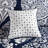 7 Piece Cotton Printed Comforter Set Indigo Cal King-117508854