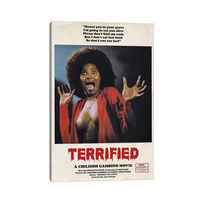 Terrified - Wrapped Canvas Print