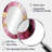 Pink And Gold Marble Essence I - Abstract Oval Decorative Mirror On Metal-915119761