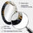 White Gold And Black Ornamental Liquid Spiral - Gold Modern Oval Wall Mirror-471443286