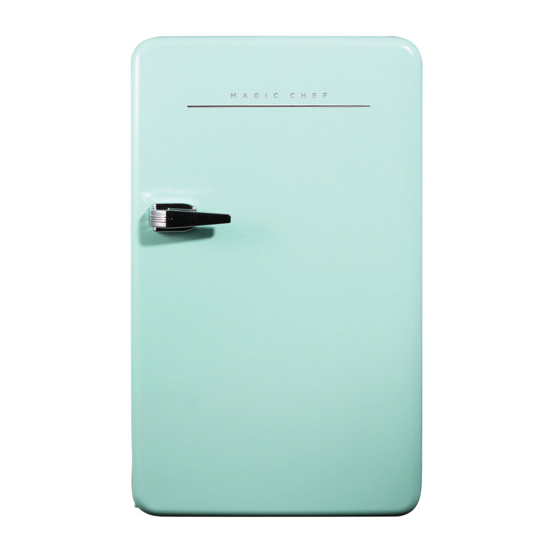 Magic Chef Retro 3.2 Cubic Feet Portable Freestanding Mini Fridge, Green