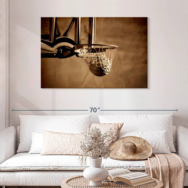 Sireci Sepia Basketball, 30" H x 45" W