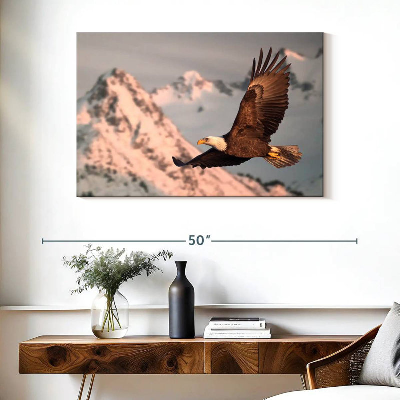 Brampt Majestic Bald Eagle, 26" H x 39" W
