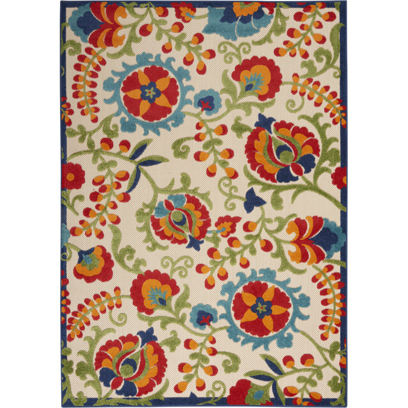 Tapis transitionnel multicolore Newton, Rectangle 5 pi 3 po x 7 pi 5 po