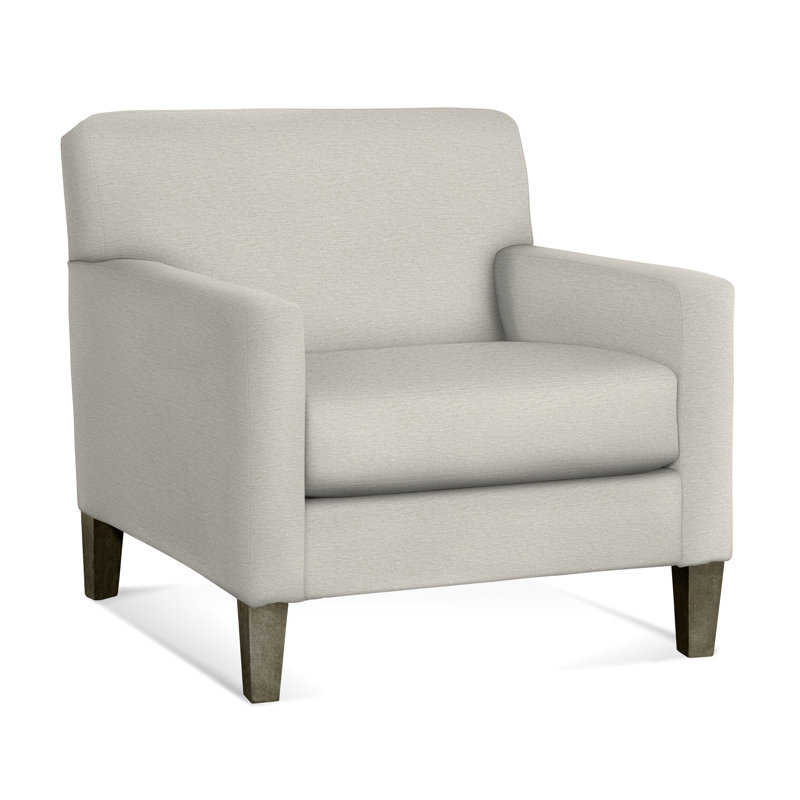 Tampa Armchair, White Performance Fabric; 0851-94, Java