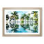 Palm Tree Reflections in Mauritius - Framed Print-55578459-55578461