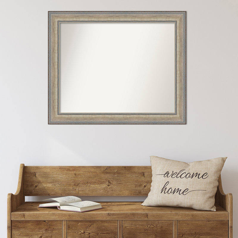Carlianne Solid Wood Wall Mirror, 31.25" x 31.25", Square