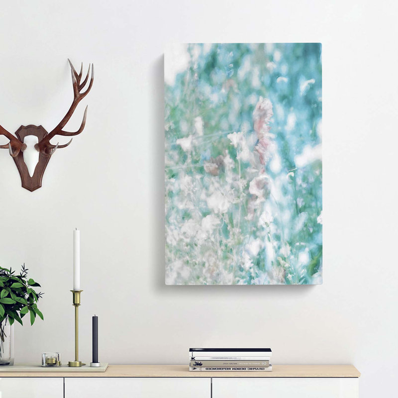 Wild Flower In Abstract - Wrapped Canvas Painting, 91cm H x 60cm W x 3cm D