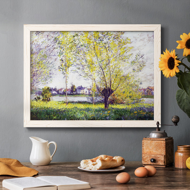 Les saules, 1880, peinture sur toile encadrée, Blanc, H 28 po x l 42 po x P 1,5 po
