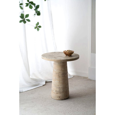Table d'appoint ronde avec base piédestal