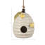 Sagebrook Home 7" Beehive Bird Feeder, Ivory
