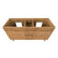 60 po Kayla Meuble-lavabo double en teck naturel