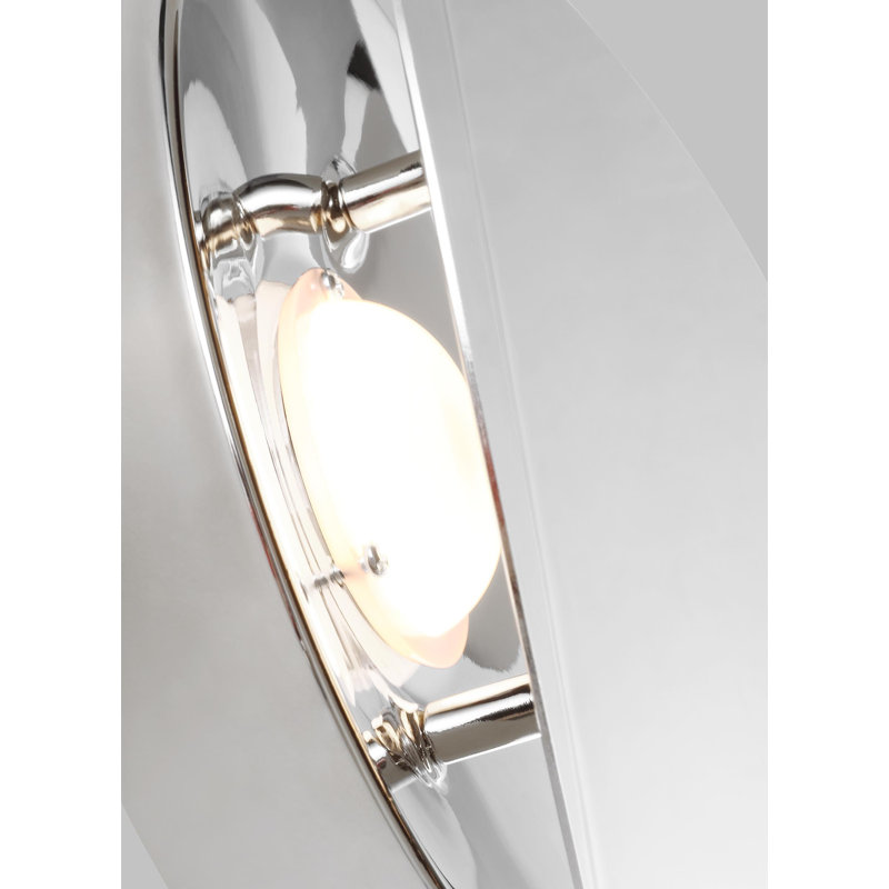 Dottie 1 - Light LED Flush Mounted Sconce, Polished Nickel, Polished Nickel
