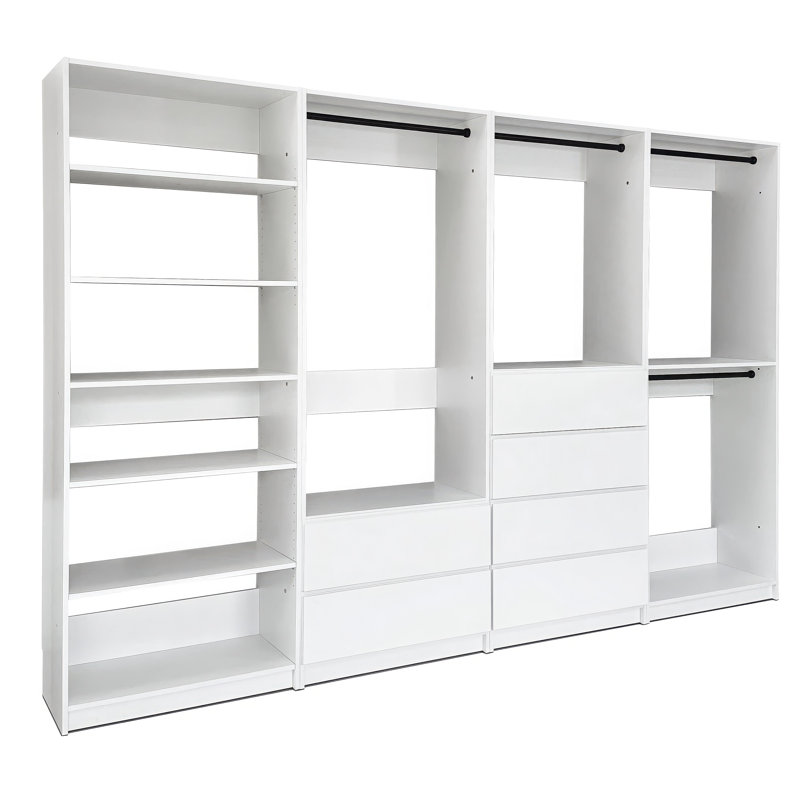 Système de garde-robe autoportant en bois