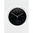 Stylish Decorative Wall Clock, Black & Pink, 11.8 x 11.8 x 1.8 inches | Durable 100% Plastic Frame with Real Glass Cover | Perfect for Home or Office Décor, Modern Design & Easy to Read-105521003