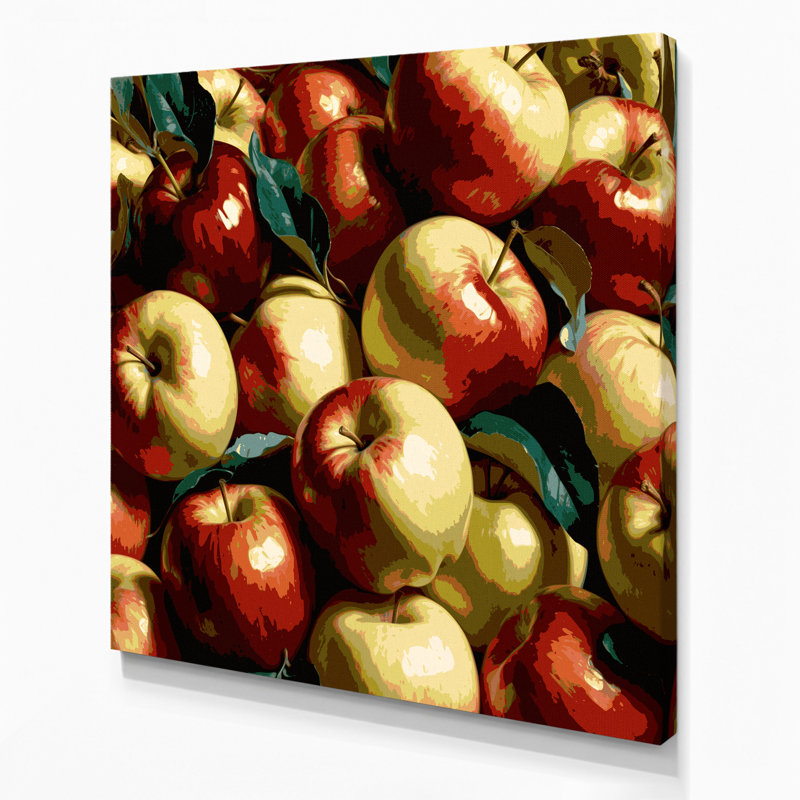 Art mural sur toile brun Fruit Fruit Fuji, H 16 po x l 16 po