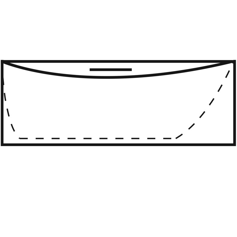 BE 65'' L Freestanding Soaking Bathtub, Brushed Nickel, Matte White