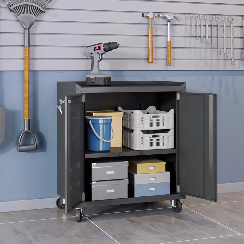Armoire de garage 30 po, Noir