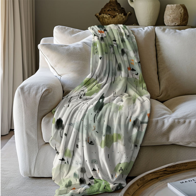 Couverture luxueuse en sherpa 1 pièce Lush Rain, L 60 po x l 50 po