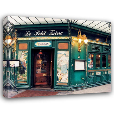 Red Barrel Studio® Cieslikowski, Zeny Gallery Wrapped Canvas Art Titled: Le Petit Zinc