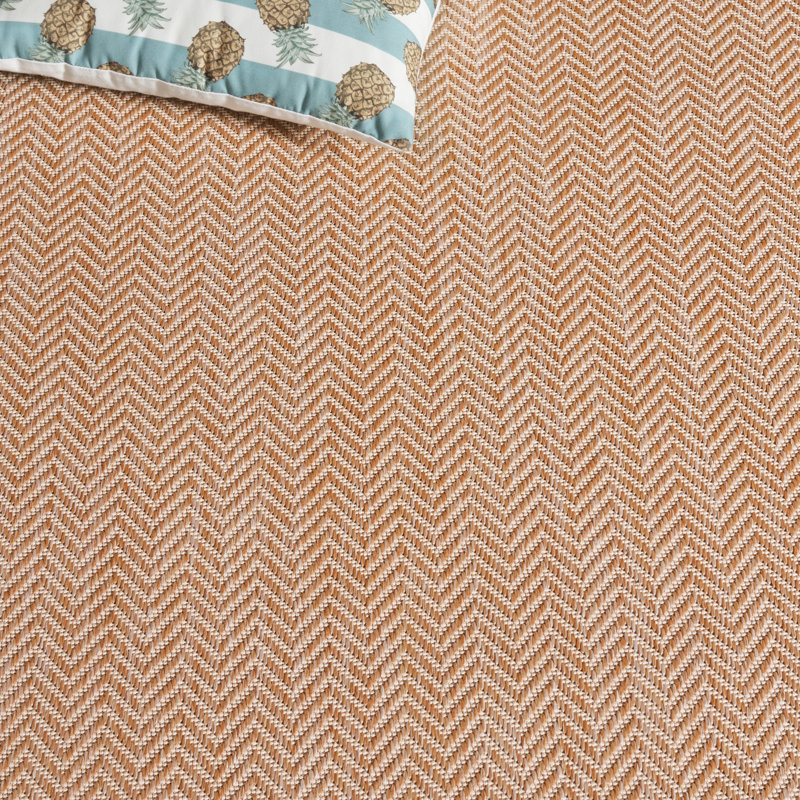 Arneshia Beige Indoor/Outdoor Area Rug, Novelty 5'3" x 7'7", Beige