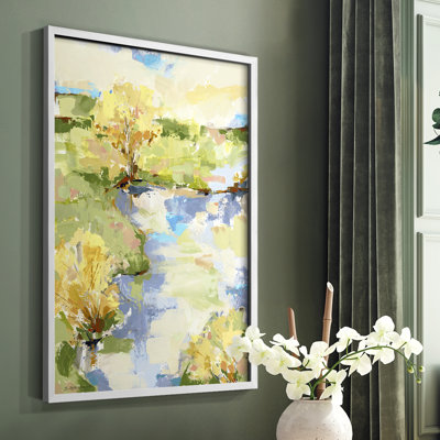 Airy I Framed Print - Solid Wood
