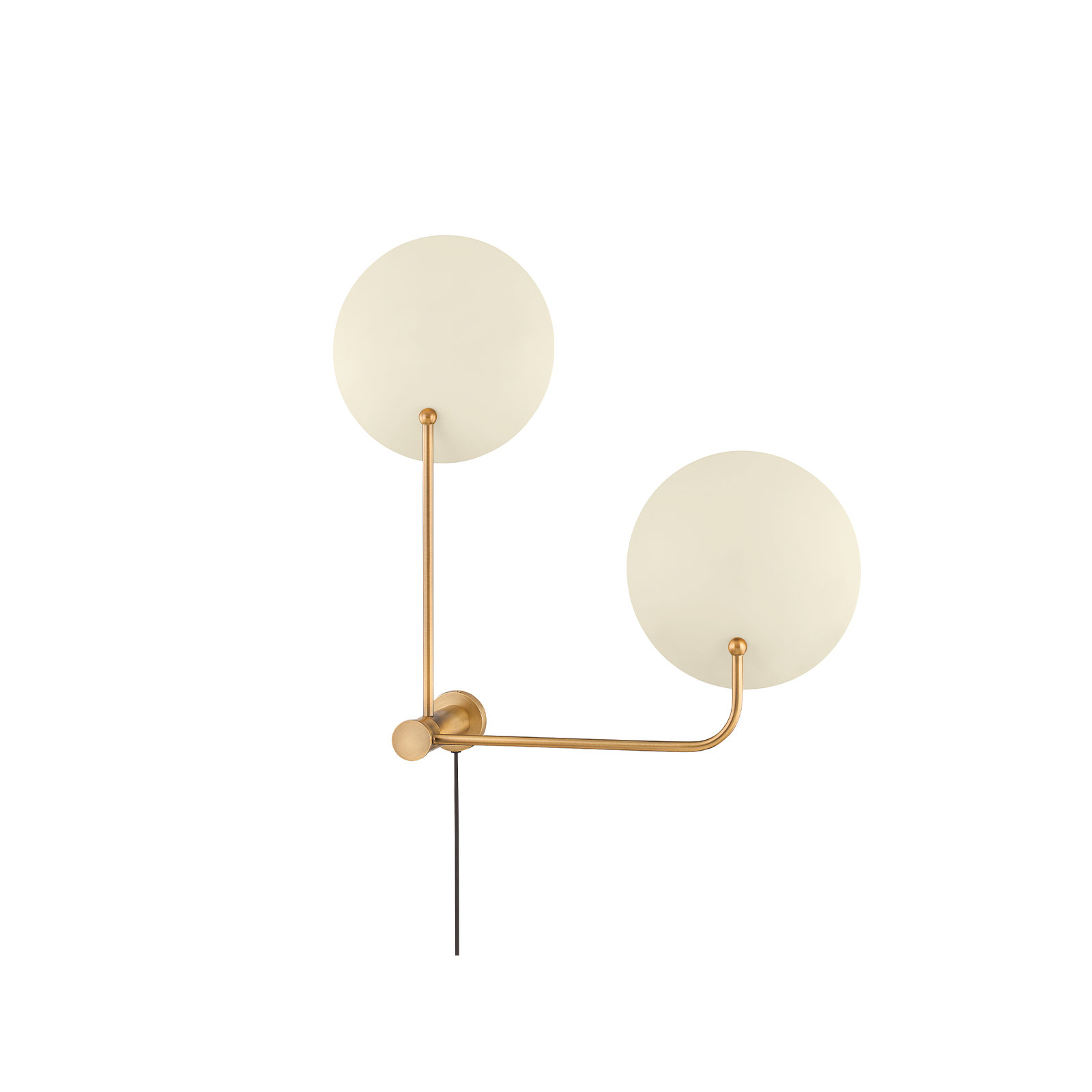Leif 2 Light Plug-in Plug-in Sconce, Soft Sand