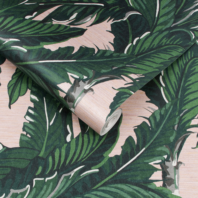 Daintree Palm Pearl Wallpaper, Pink