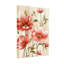 Plantes et fleurs coquelicots rouges sur fond beige