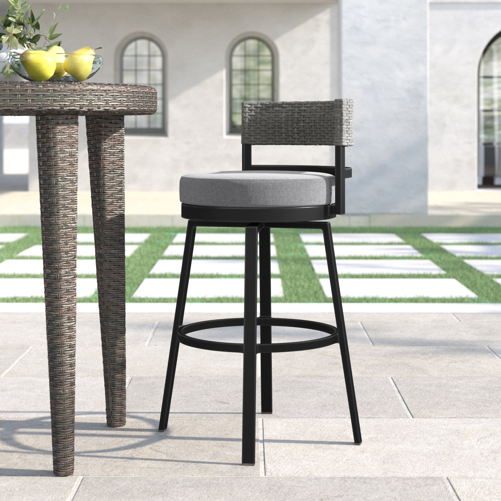 Welham Patio Bar Stool, Bar Stool (30" Seat Height)