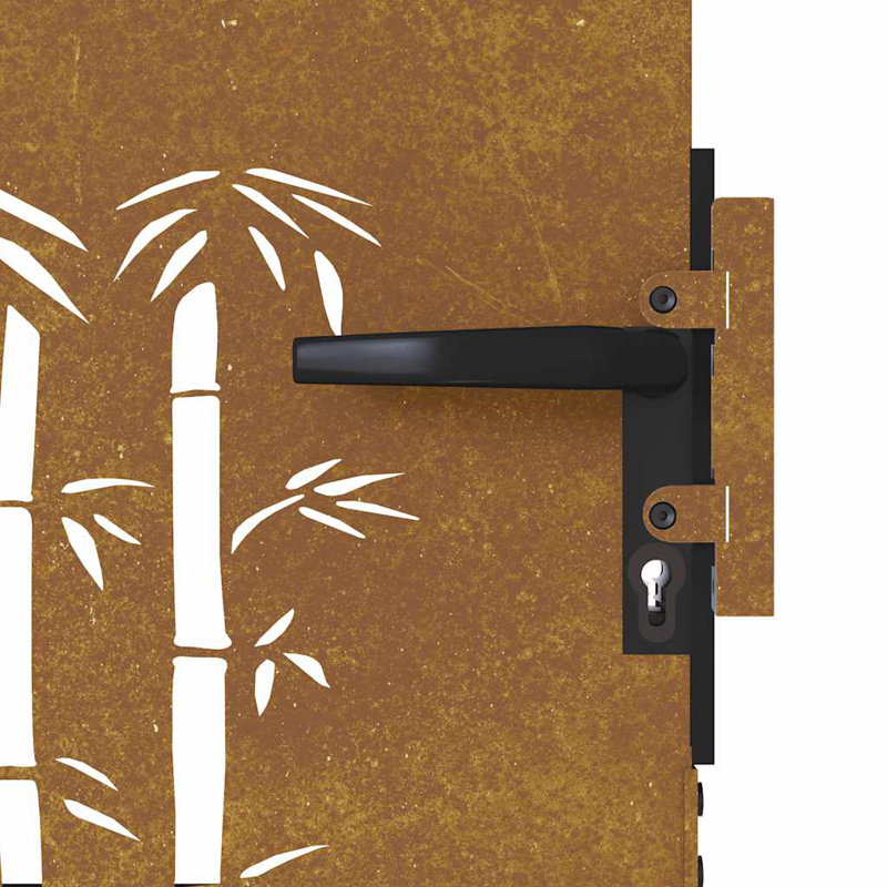 Porte de jardin vidaXL, 33,5 po x 59,1 po, Brun
