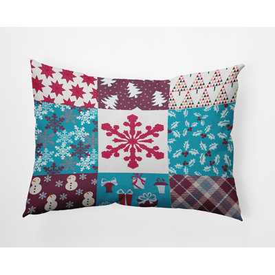 Patchwork Reversible Throw Pillow