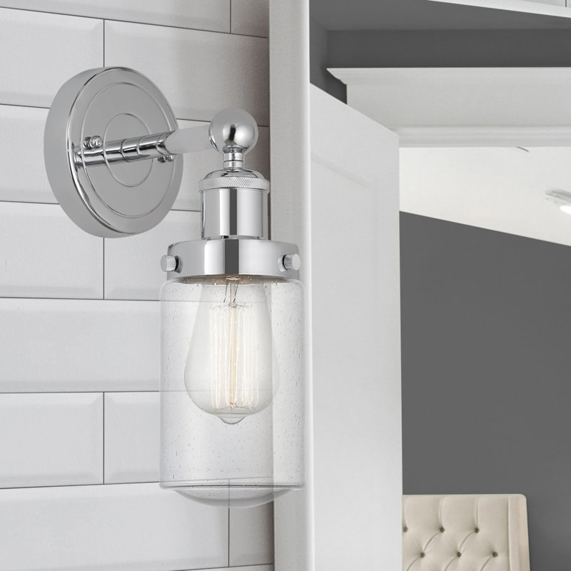 Cantril Armed Sconce, Seedy, Polished Nickel