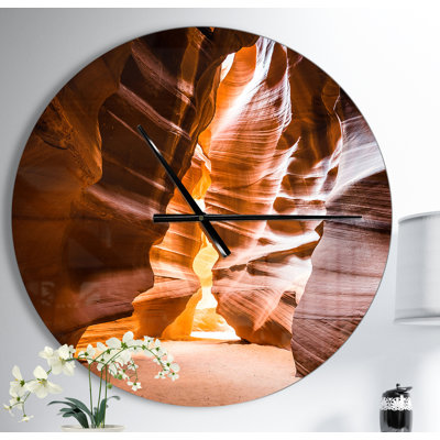 Antelope Canyon in Sunshine - Horloge murale moderne