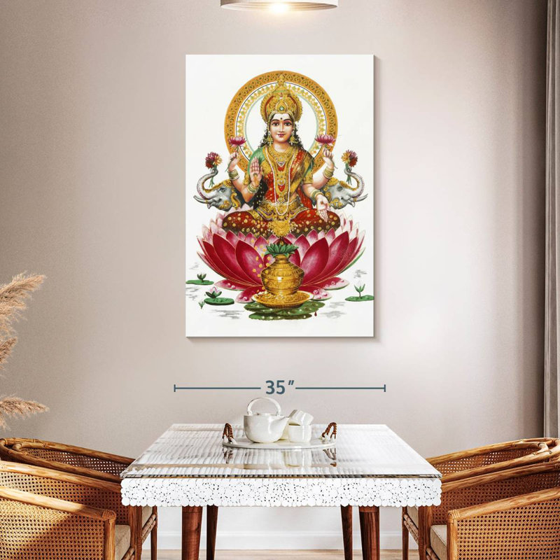 Adella Goddess Lakshmi, 48" H x 32" W