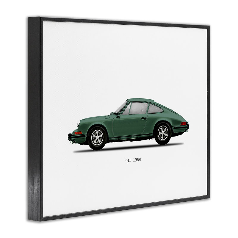 Giclée verte encadrée, par Mark Rogan, Giclée encadrée noir minuit, H 11 po x l 14 po